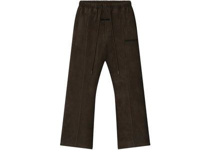 Fear of God Essentials Suede Fleece Flare Pant Brown - authentic Fear of God product