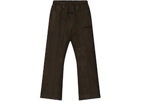 Fear of God Essentials Wildleder-Fleece-Schlaghose Braun - vue 360