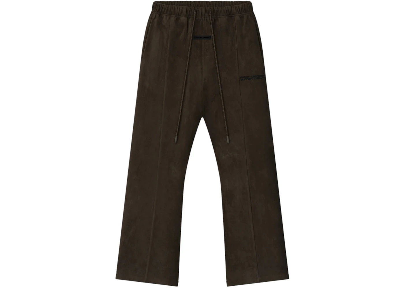 Fear of God Essentials Wildleder-Fleece-Schlaghose Braun - vue secondaire A