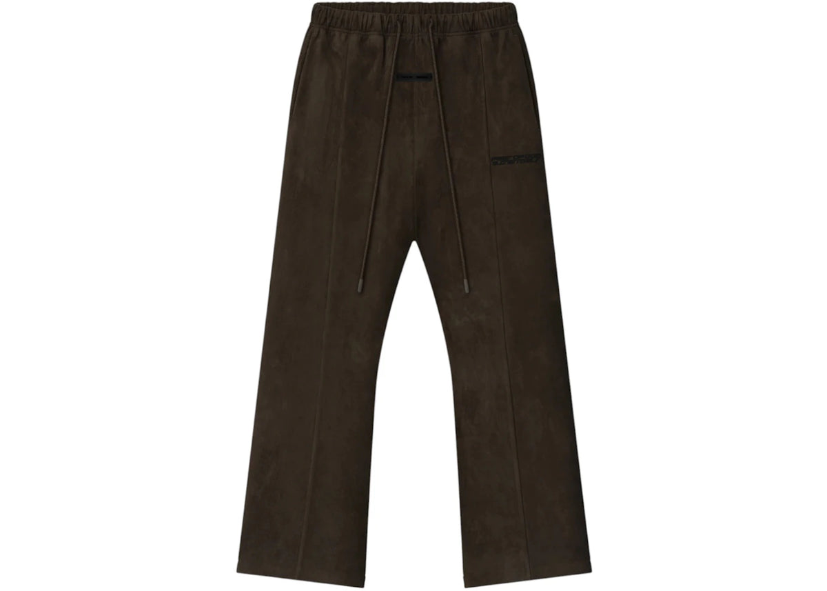Fear of God Essentials Wildleder-Fleece-Schlaghose Braun - vue 360