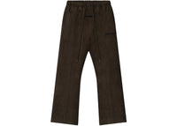 Fear of God Essentials Suede Fleece Flare Pant Brown