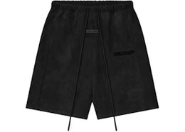 Fear of God Essentials Suede Fleece Relaxed Short Vintage Black - authentic Fear of God product