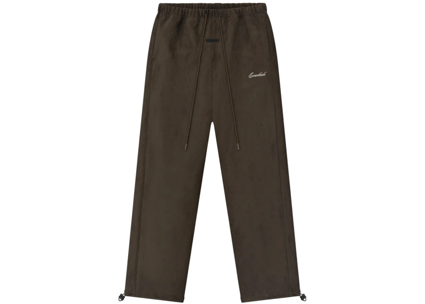Fear of God Essentials Suede Fleece Signature Relaxed Pant Brown - vue secondaire A