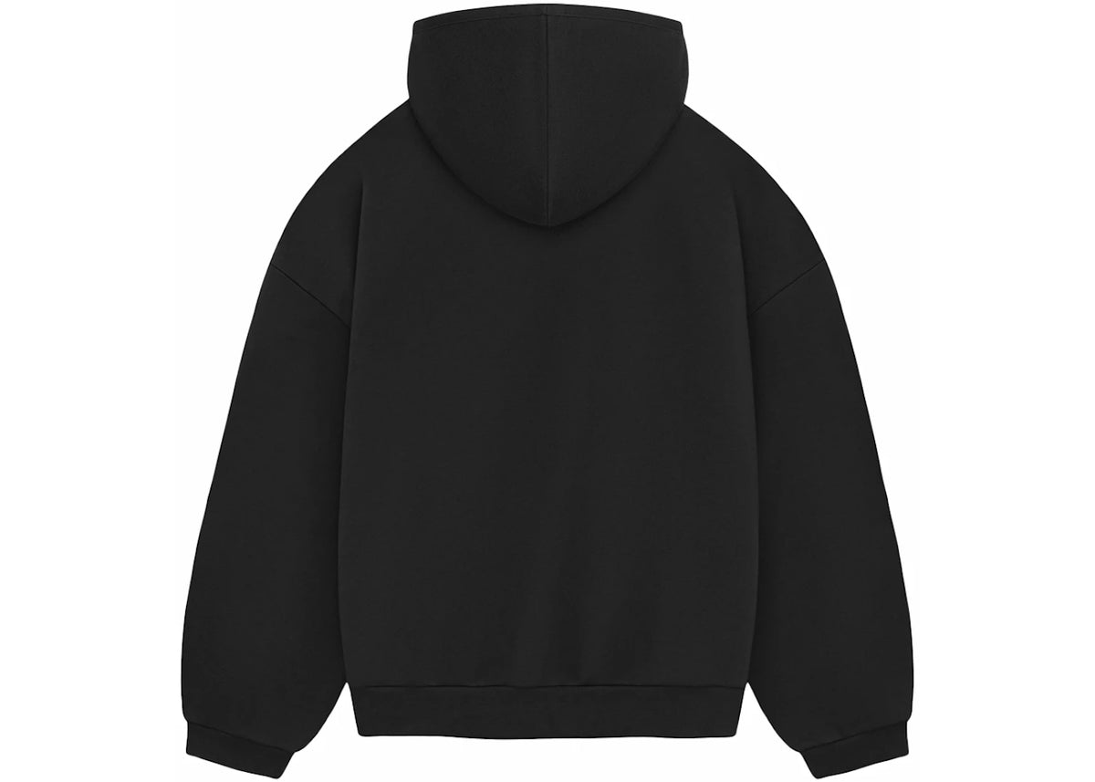Fear of God Essentials Hoodie (SS24) Jet Black - vue secondaire A