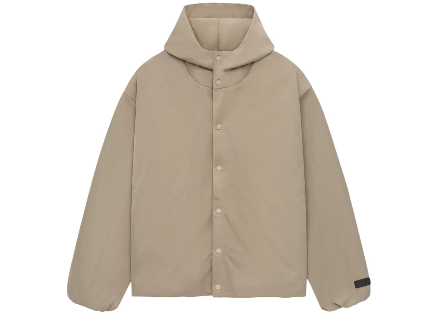 Fear of God Essentials Textured Nylon Hooded Coaches Jacket Desert Sand - vue secondaire B