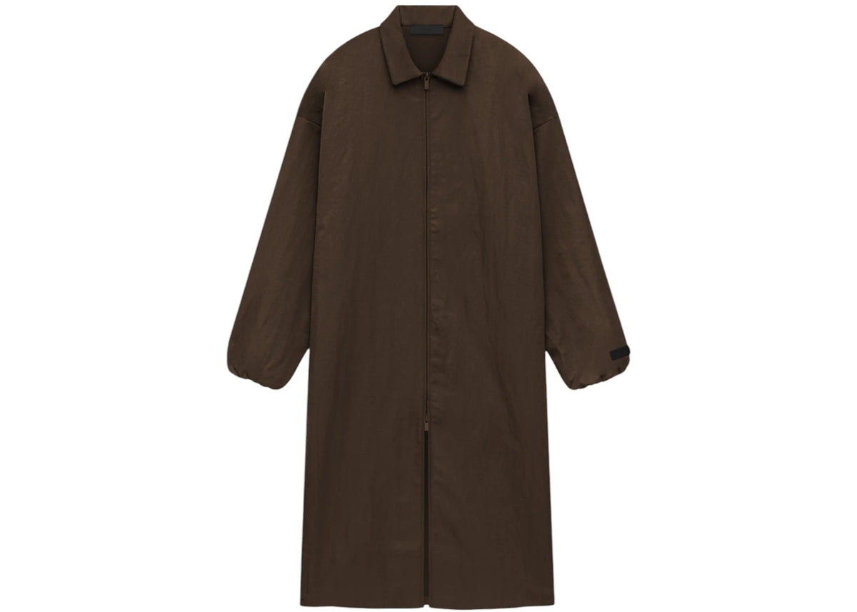 Fear of God Essentials Textured Nylon Trench Brown - vue secondaire B