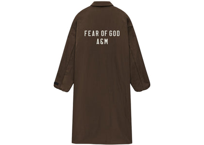 Fear of God Essentials Textured Nylon Trench Brown - product view 2