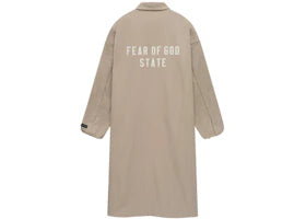 Fear of God Essentials Textured Nylon Trench Desert Sand