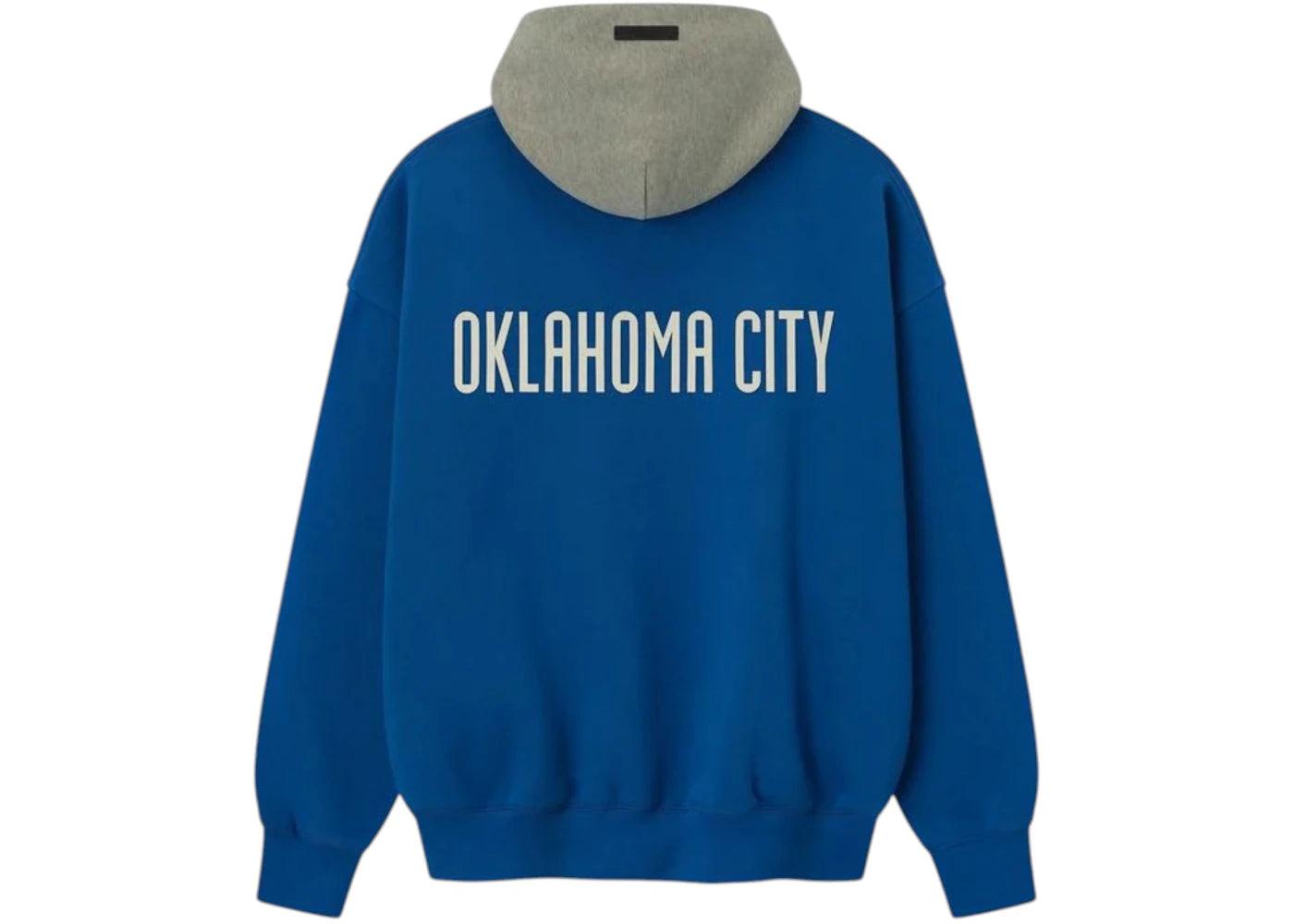 Fear of God Essentials Thunder Sport Hoodie Blue/Concrete Heather - vue secondaire B