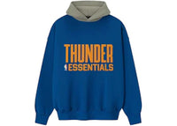 Fear of God Essentials Thunder Sport Hoodie Blue/Concrete Heather
