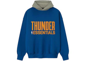 Fear of God Essentials Thunder Sport Hoodie Blue/Concrete Heather