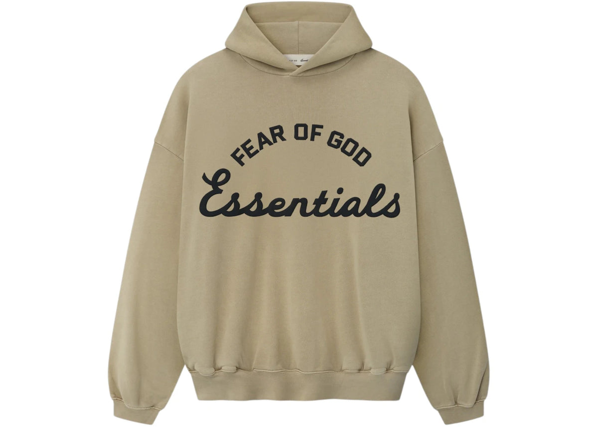 Fear of God Essentials Training 90's Hoodie Faded Dune - vue 360