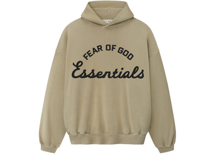 Fear of God Essentials Training 90's Hoodie Faded Dune - apparel view 2
