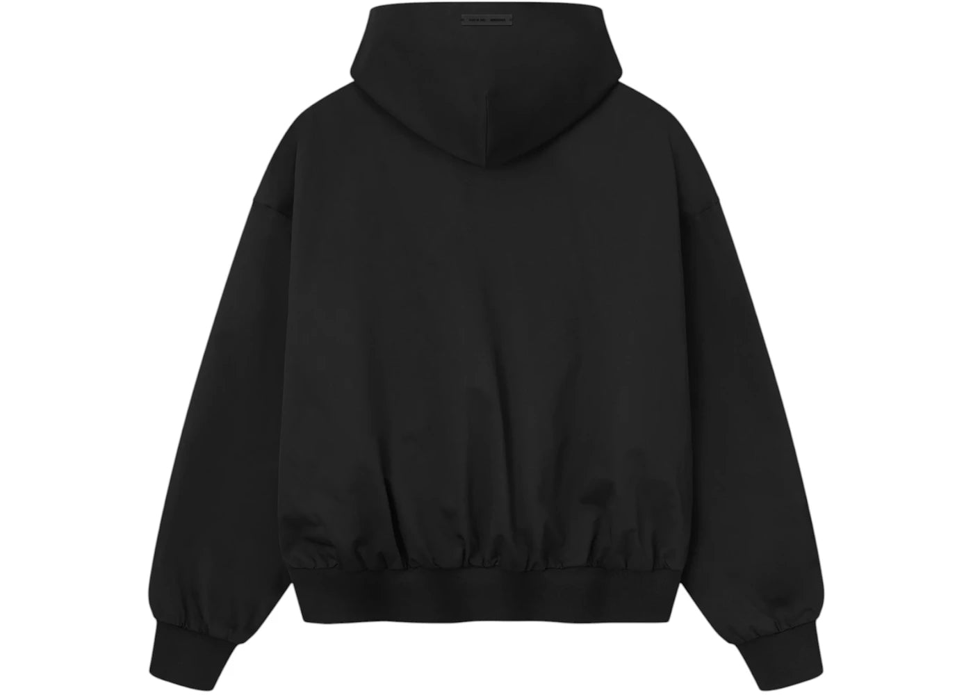 Fear of God Essentials Twill Hooded Bomber Jet Black - vue secondaire B