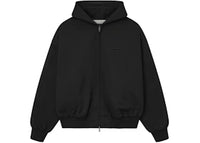 Fear of God Essentials Twill Hooded Bomber Jet Black