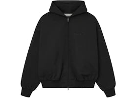 Fear of God Essentials Twill Hooded Bomber Jet Black