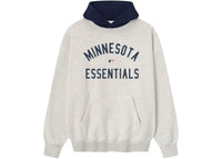 Fear of God Essentials Twins Sport Hoodie Oatmeal Heather/Midnight Navy