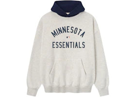 Fear of God Essentials Twins Sport Hoodie Oatmeal Heather/Midnight Navy