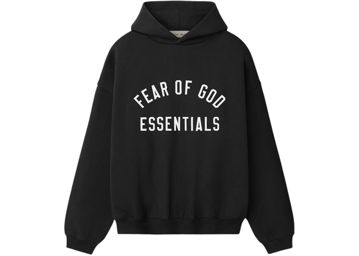 Fear of God Essentials Varsity 90's Hoodie Vintage Black - vue secondaire A