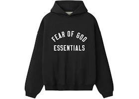 Fear of God Essentials Varsity 90's Hoodie Vintage Black - vue 360