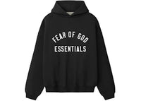 Fear of God Essentials Varsity 90's Hoodie Vintage Black