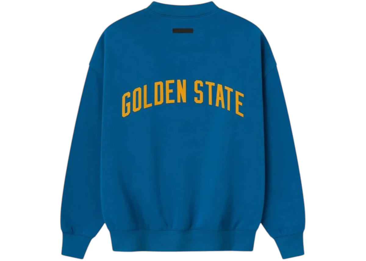 Fear of God Essentials Warriors Sport Crewneck Blue Sapphire - vue secondaire B