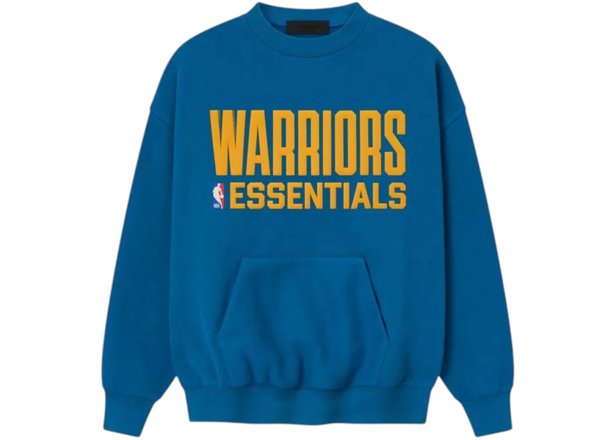 Fear of God Essentials Warriors Sport Crewneck Blue Sapphire - vue secondaire A