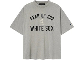 Fear of God Essentials White Sox 90's Tee Concrete Heather - vue 360