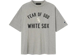 Fear of God Essentials White Sox 90's Tee Concrete Heather - authentic Fear of God product