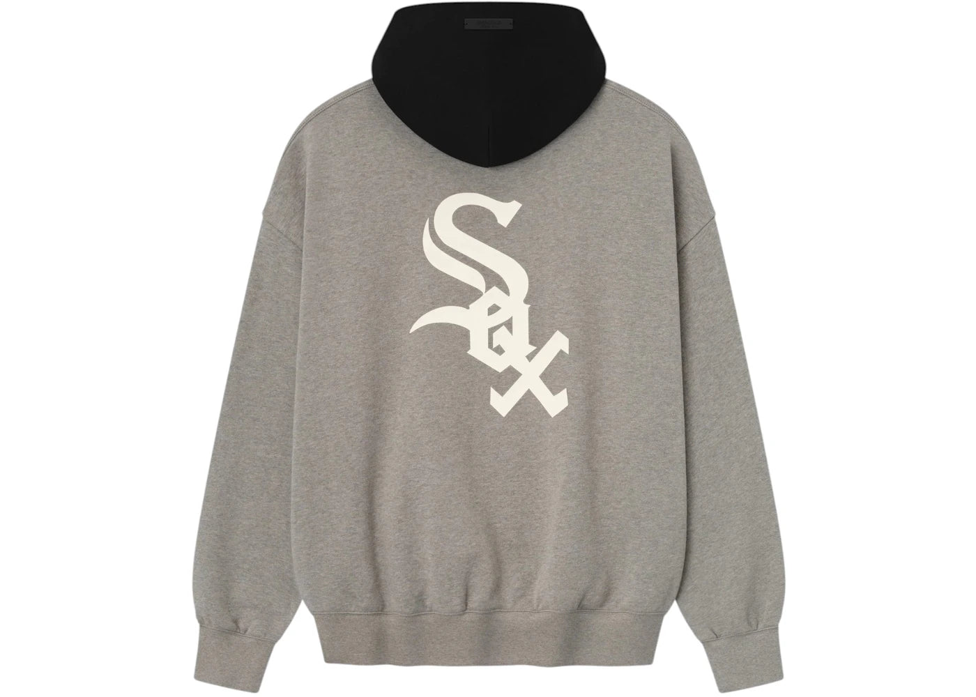 Fear of God Essentials White Sox Sport Hoodie Concrete Heather/Black - vue secondaire B