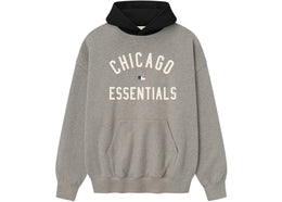 Fear of God Essentials White Sox Sport Hoodie Concrete Heather/Black - apparel view 2