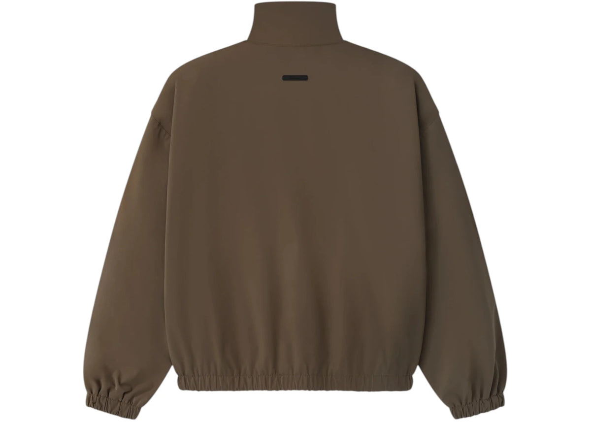 Fear of God Essentials Womens Active Trace Full Zip Track Jacket Brown - vue secondaire A