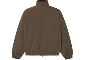 Fear of God Essentials Womens Active Trace Full Zip Track Jacket Brown