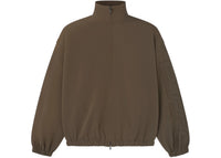 Fear of God Essentials Womens Active Trace Full Zip Track Jacket Brown