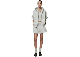 Fear of God Essentials Womens Classic Fleece Sweatshort Heather Stone