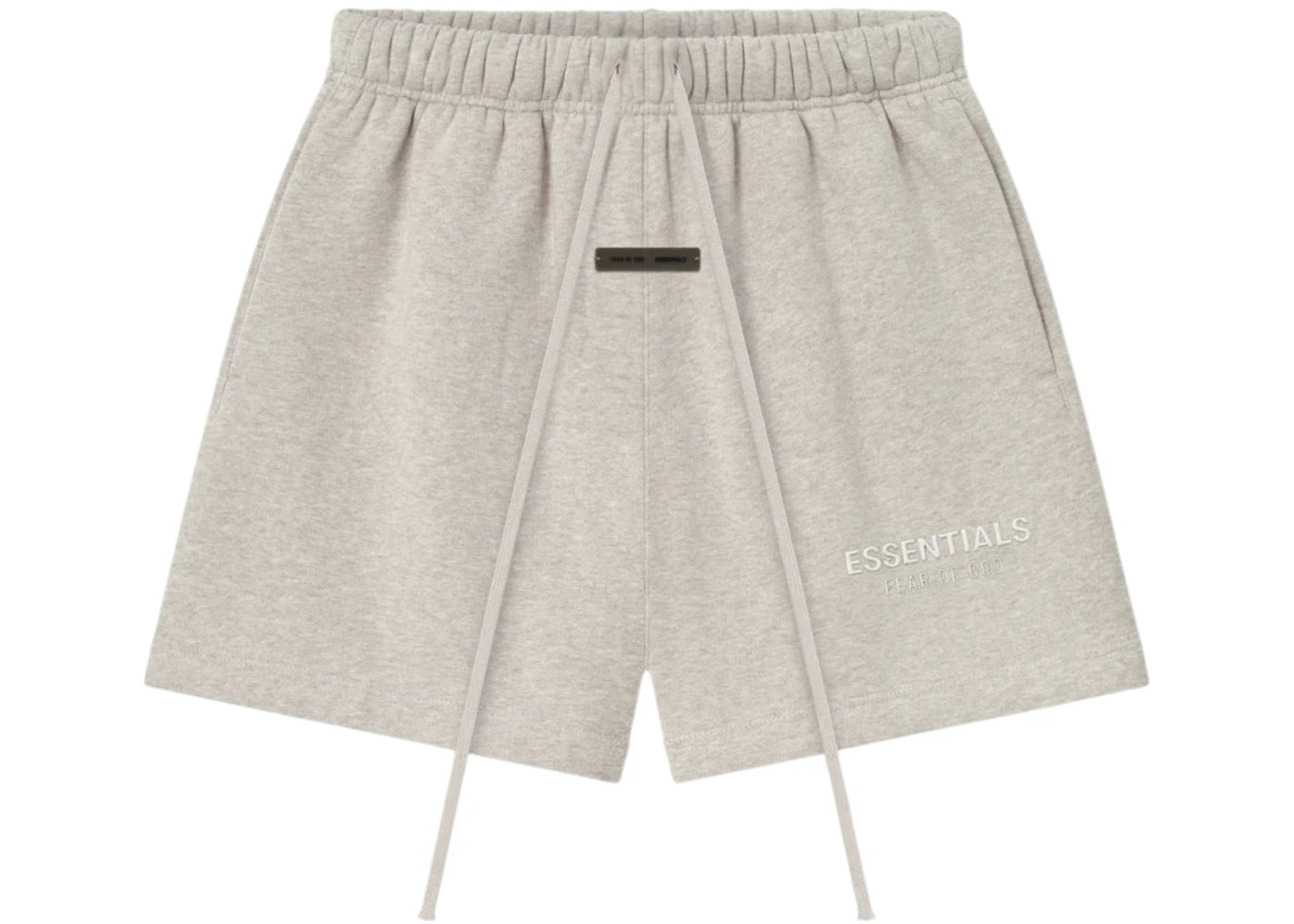 Fear of God Essentials Womens Classic Fleece Sweatshort Heather Stone - vue secondaire A