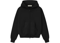 Fear of God Essentials Womens Classic Full Zip Hoodie Vintage Black