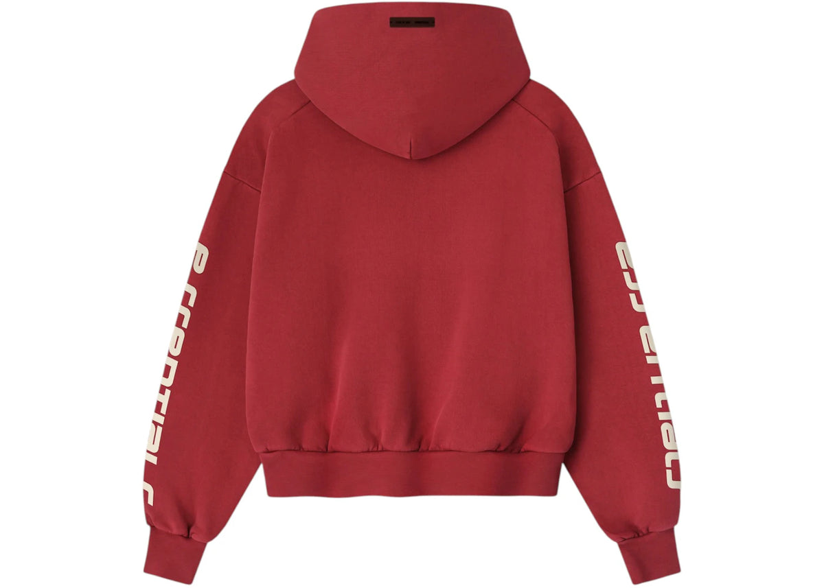 Fear of God Essentials Women's Classic Hoodie Crimson - vue secondaire B