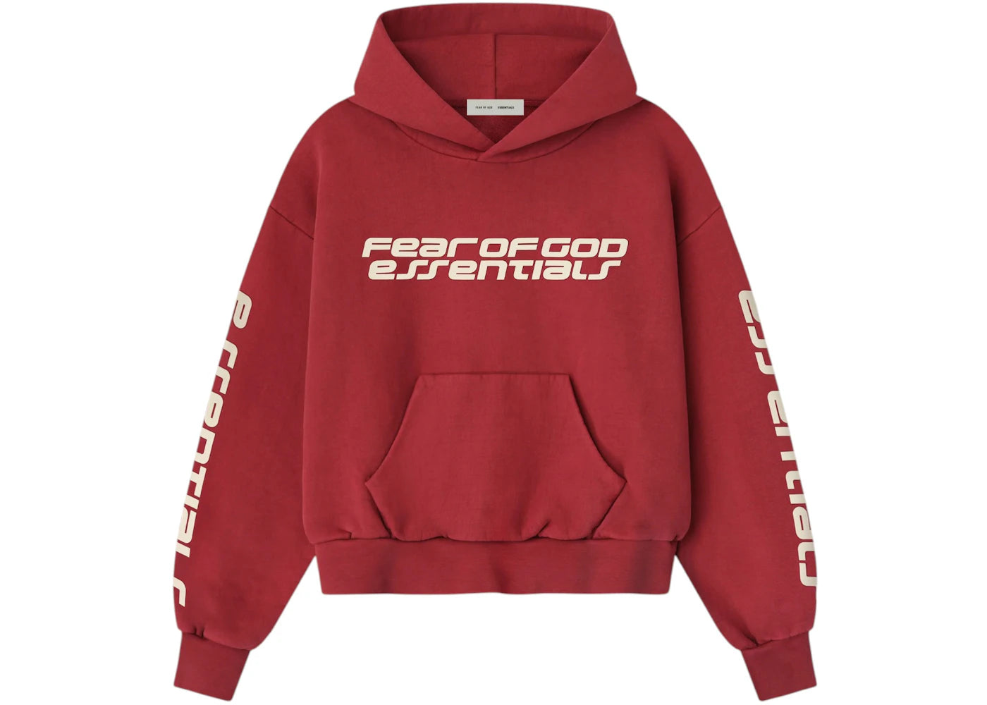 Fear of God Essentials Women's Classic Hoodie Crimson - vue secondaire A
