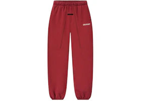 Fear of God Essentials Women's Classic Sweatpant Crimson - vue 360