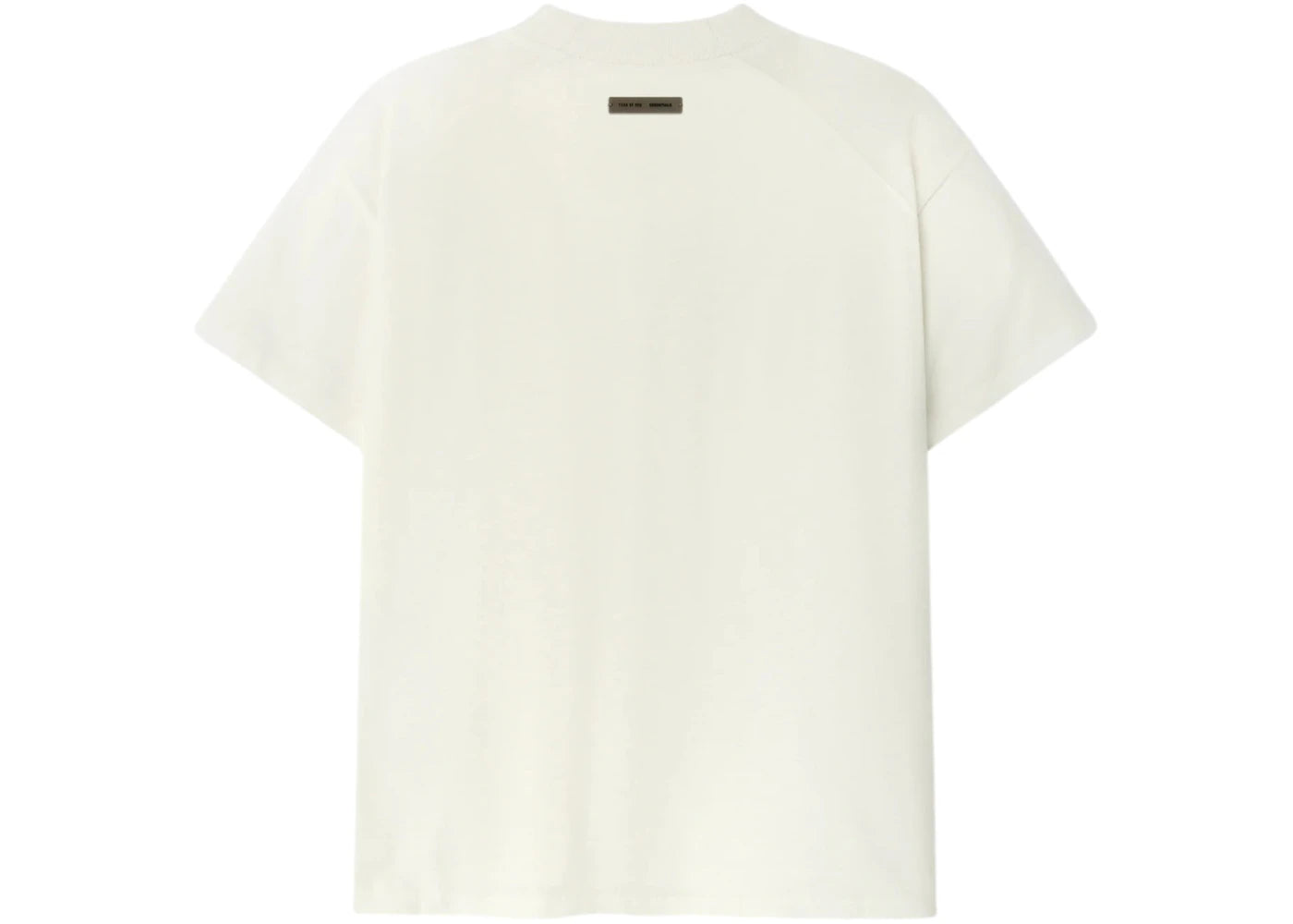Fear of God Essentials Womens Embroidered Classic Fit Tee Ivory - vue secondaire B