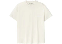 Fear of God Essentials Womens Embroidered Classic Fit Tee Ivory