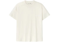 Fear of God Essentials Womens Embroidered Classic Fit Tee Ivory