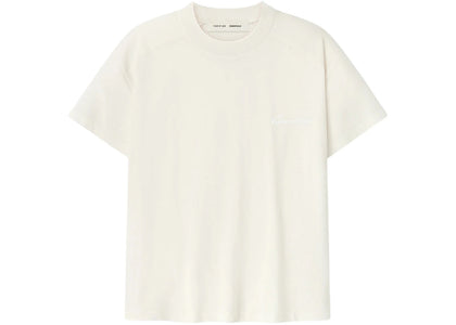 Fear of God Essentials Womens Embroidered Classic Fit Tee Ivory - product view 2
