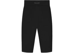 Fear of God Essentials Womens Rib Knit Biker Short Jet Black - product view 2