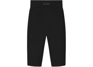 Fear of God Essentials Womens Rib Knit Biker Short Jet Black - product view 2