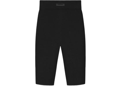 Fear of God Essentials Womens Rib Knit Biker Short Jet Black - product view 2