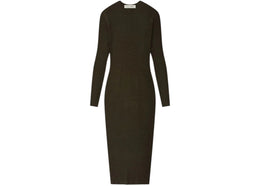 Fear of God Essentials Womens Rib Long Sleeve Dress Brown - product view 2