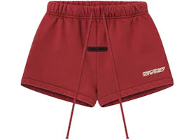 Fear of God Essentials Women's Running Short Crimson - vue 360