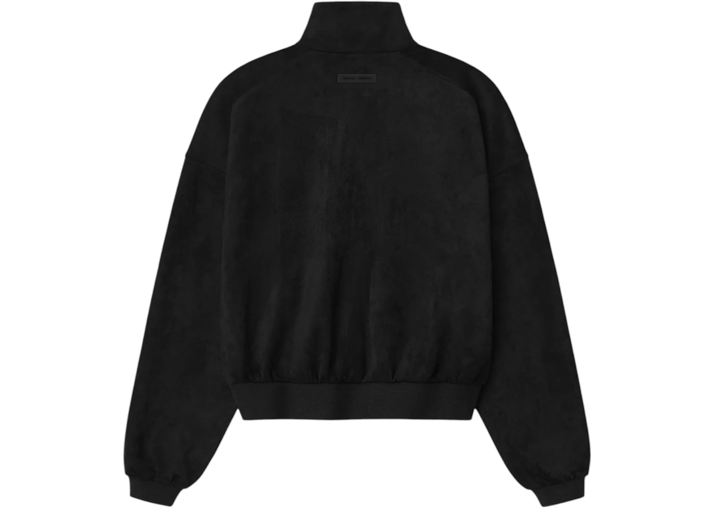 Fear of God Essentials Women's Suede Fleece Vintage Track Jacket Vintage Black - vue secondaire B